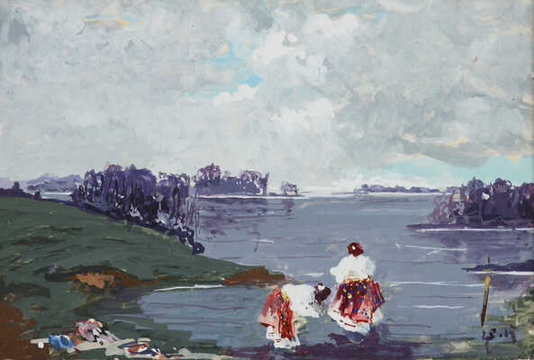 Колесников Степан Фёдорович. Стирка белья